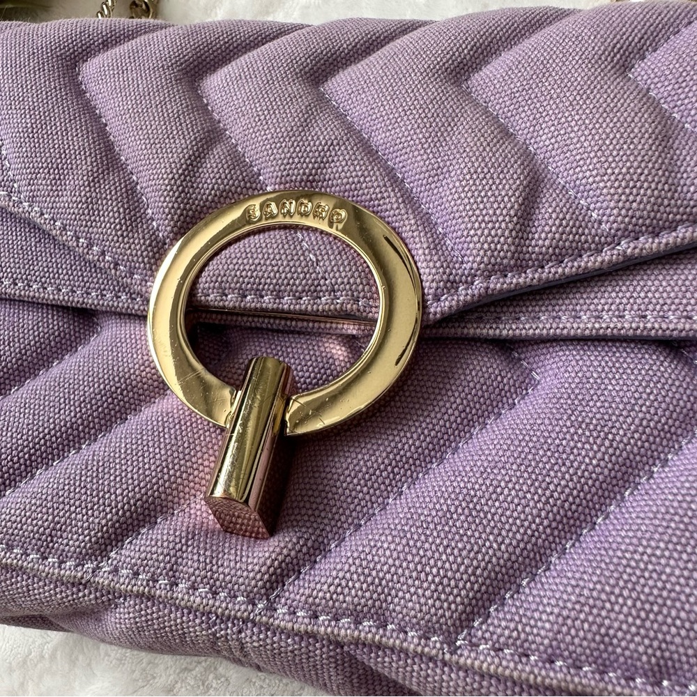 Sandro Purple Yza Crossbody Bag - Picture 12 of 17